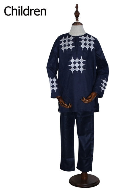 African Men Kid Boy Clothing Men's Dashiki Shirt Africa Outfit - Chocolate Boy Ltd